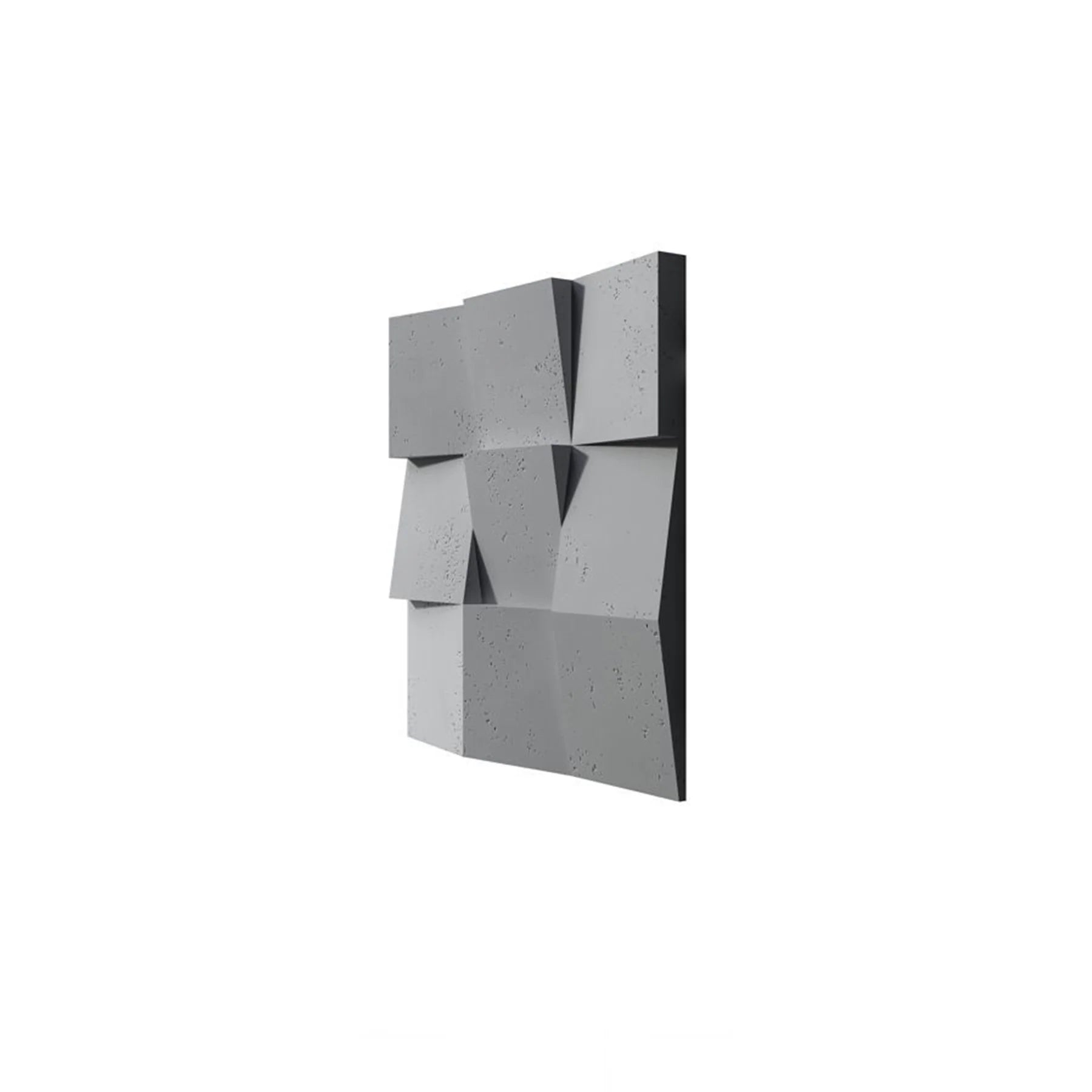 3D Concrete Wall Panels SQUARES colour swatch on white background DecorMania.eu